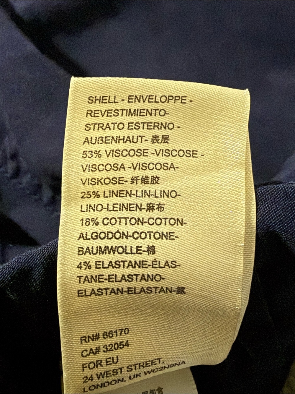 Womens Anthropologie Navy Pants Size 31 - Picture 6 of 7